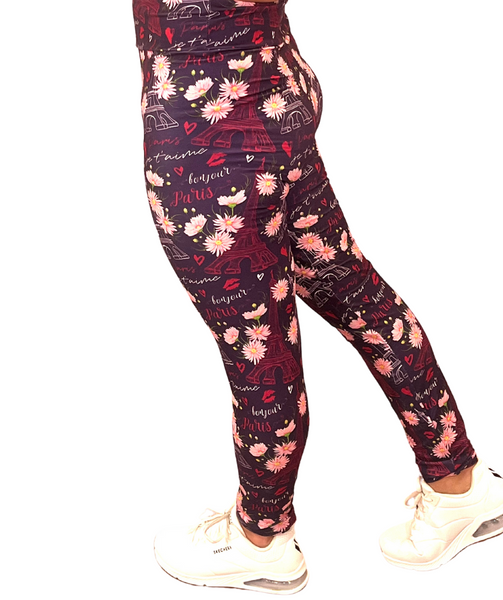 EXTRA PLUS SIZE EIFFEL TOWER PARIS LEGGINGS – Luv 21 Leggings & Apparel Inc.