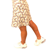 ONE SIZE FLORAL SKORT WITH POCKETS