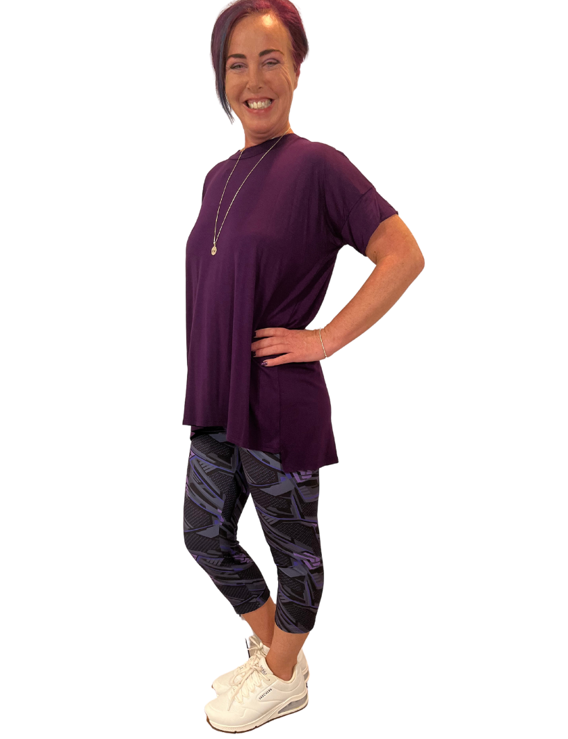 CURE Plus Size Leggings - Purple – NiaWear